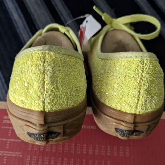 Vans Authentic Ice Cream Glitter Yellow Women Gum bottom VNOA38EMVK3 (2018) 0124 - Picture 3 of 10